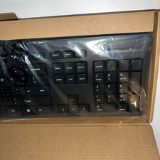 New HP 125 Wired USB US Keyboard Black M27527-001