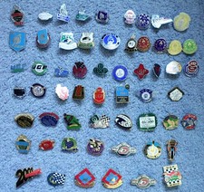 58x Ulster Grand Prix UGP Motorcycle bike enamel badges pin lapel 1965-2004