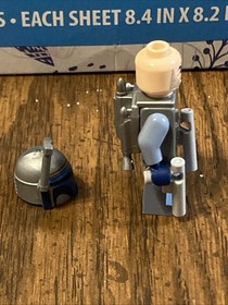 Star Wars Lego JANGO FETT Minifigure SW0468 75015 Smile Near Mint