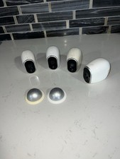 Lot of 4 Netgear Arlo VMC3030 Add-On Wireless Security Cameras w/ 2 Mounts