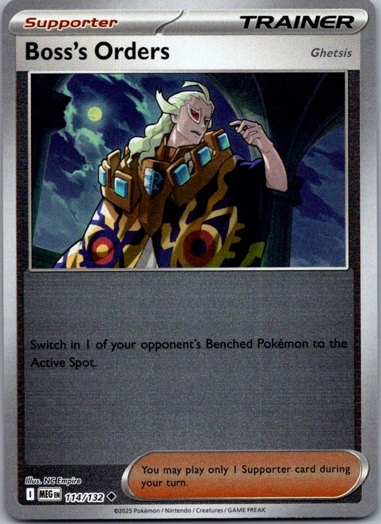 Boss's Orders 2025 Mega Evolution #114/132 Reverse Holo (Ghetsis