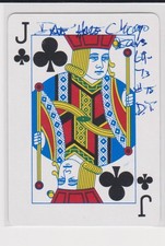 DAVE HALE CHICAGO BEARS 1969-1973 OTTAWA COLLEGE  AUTOGRAPHED PLAYING CARD