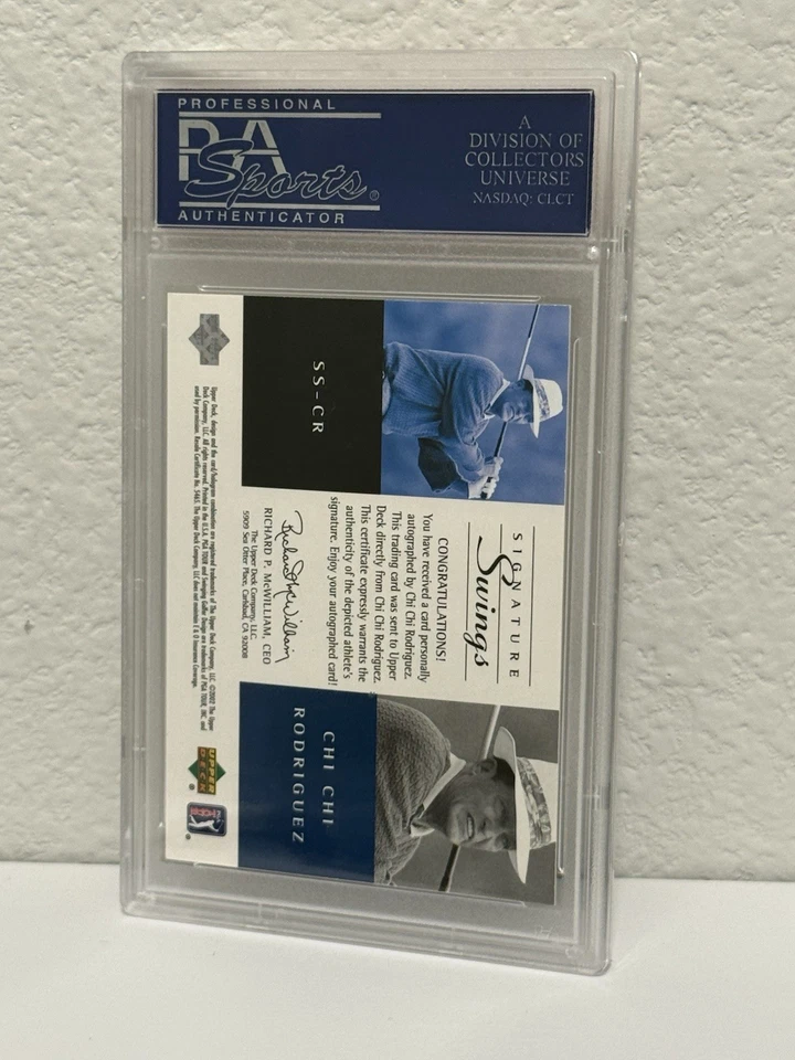 2002 SP Game Used Golf - CHI CHI RODRIGUEZ Signature Swings Autograph - PSA 10 - Image 3 of 3