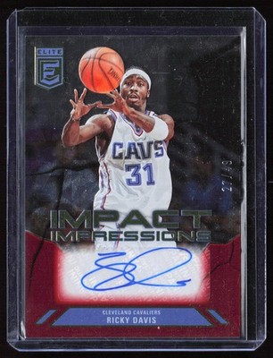 2023-24 Donruss Elite #II-RDC Ricky Davis Impact Impressions Red #/49 Cavs
