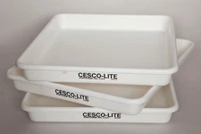NOS CESCO-LITE Lot of 3 - 20x24 Darkroom Developing Trays Tray Photoquip Inc.USA
