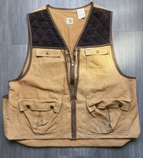Vintage 90  s Carhartt Hunting Vest Sun Faded USA VU256 Men  s XL