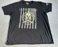 Authentic Alex Jones INFOWARS Black T-Shirt Men’s XL  MOLON LABE 1776 USA