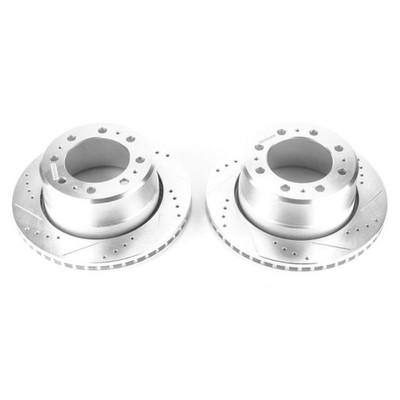 PowerStop AR83067XPR Drilled & Slotted Rear Rotors for Ram 3500   Pair