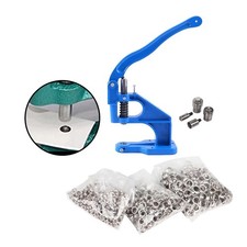 Tülle Maschine Handpresswerkzeug Ösen Kit mit 3 Matrizen (5. 9. 11 Mm), 1500