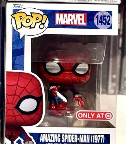 SPIDER-MAN 1452 Funko Pop Marvel AMAZING SPIDER-MAN (1977) Target LE Excl w/CASE