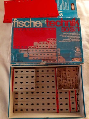 fischertechnik konvolut, STATIK, 50 S/1, OVP mit Anleitung/Blister