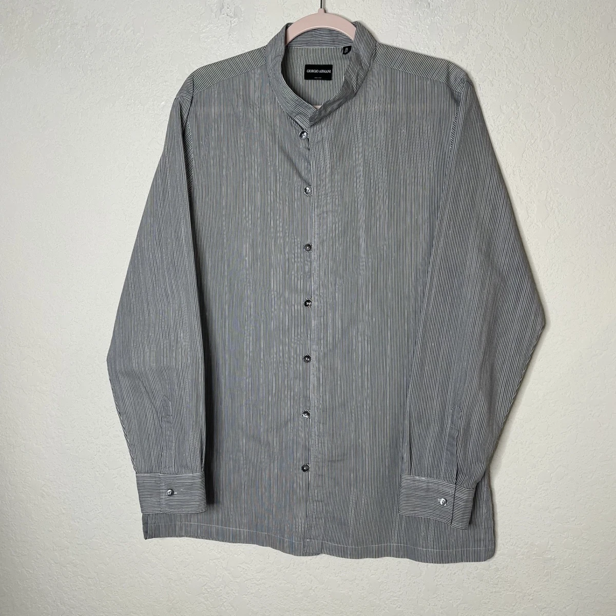 Giorgio Armani Striped Casual Button-Down Shirts for Men for sale