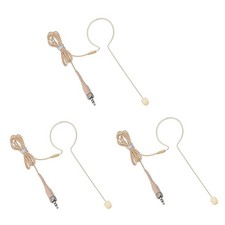 3 PCS Single Ear Headset Microphone For Sennheiser Wireless Bodypack Transmitter
