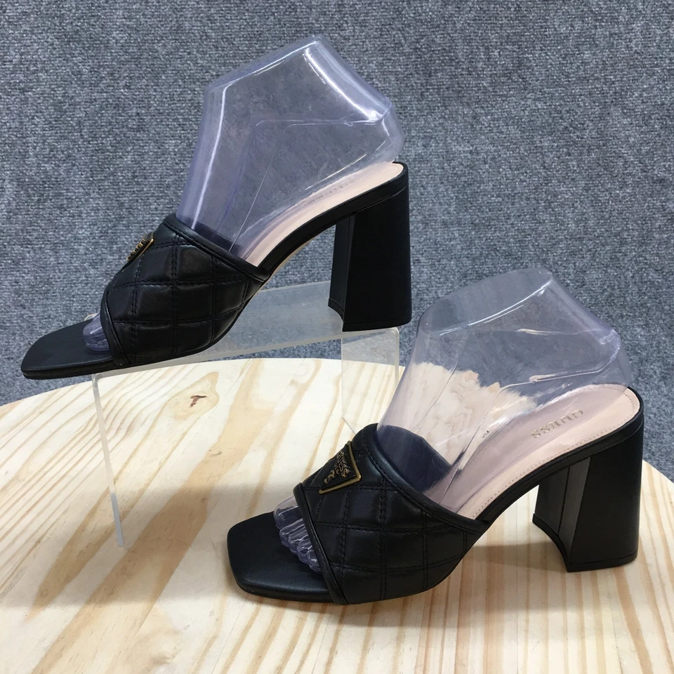 Guess сандалии женщин 8 M Gelina Mule горки черный искусственной кожи каблуки повседневный новый - Изображение 2 из 4