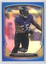 2014 Bowman Chrome Blue Refractor 104/199 Terrell Suggs #17 04up