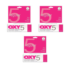 3X OXY 5 Acne Pimple Spot Treatment 25g 5 Benzoyl Peroxide Free Ship