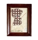 Vintage Handmade Cross Stitch Set Of Bears Framed Fishing & With Bottle — photo 3