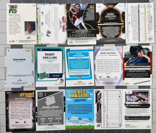 15 San Diego Padres Baseball Card Lot Rookies Foil Parallels Tony Gwynn More - Picture 2 of 2