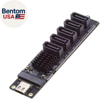USB 3.1 Gen 2 to 5 SATA 3.0 Port Multiplier Extension Card Adapter for Motherboa