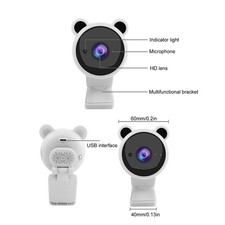 White 1080P HD USB Computer Camera Video Recording Digital Webcam BuiltIn Microp