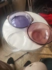 Vintage 3 PYREX Amethyst Purple Mixing Bowls Original Glass USA