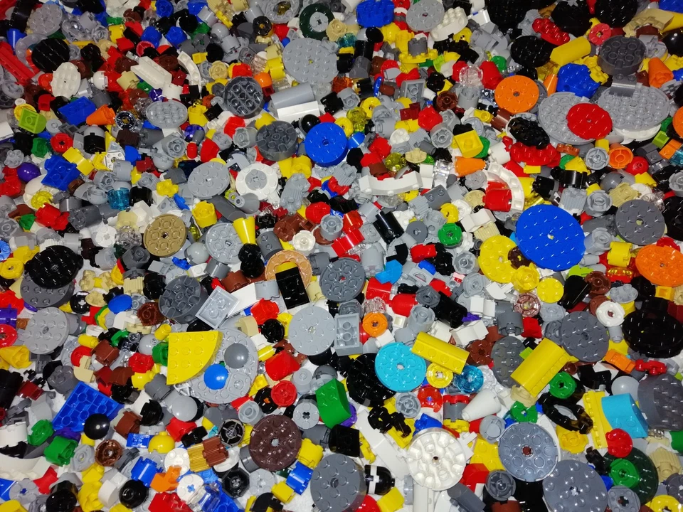 LEGO 250 Gramm Rundsteine Bricks rund / Abgerundete Steine Konvolut Sammlung - Bild 4 von 4