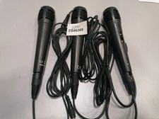 LOT OF 3 Microphone Various Models Black Used Working
