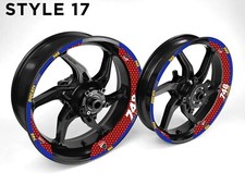 Ducati 748 Autocollants De Jante De Moto Pour Roues De 17 Pouces