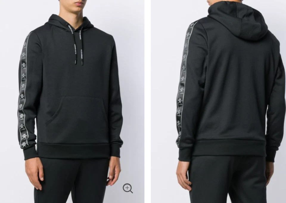 PHILIPP PLEIN SPORT HOODED SWEATSHIRT HOODIE KAPUZEN-PULLOVER PULLI SWEATER XL