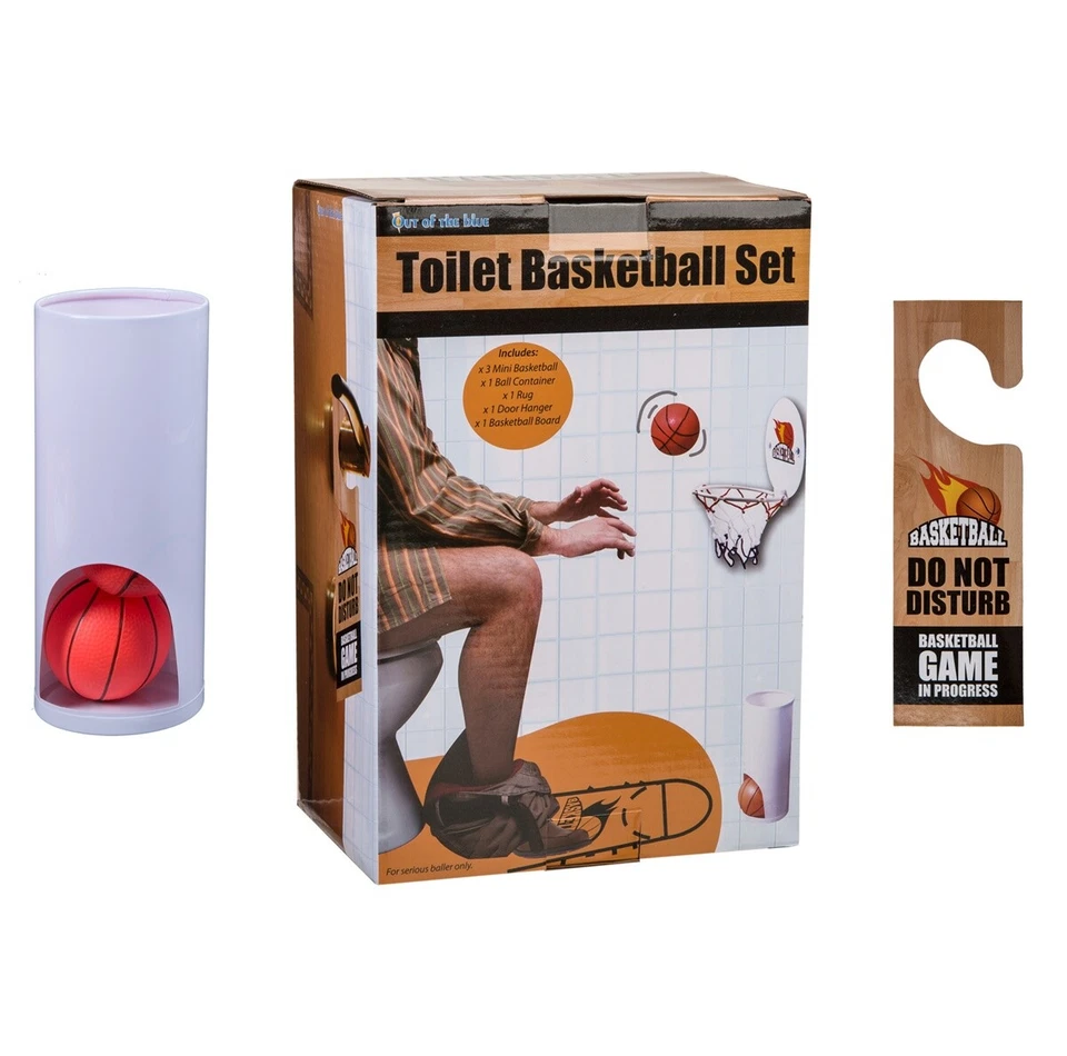 Toiletten-Basketball-Set Ballspiel Klo Basketball witziges Geschenk für Männer - Bild 2 von 2