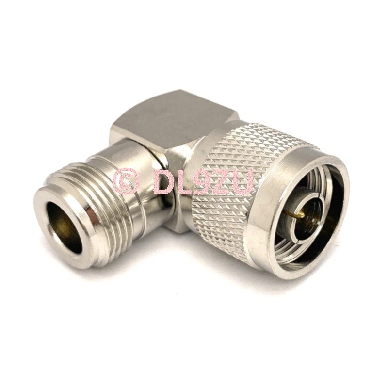 N Stecker Winkelstück Adapter 90° -N Stecker - N Buchse ( K01C )