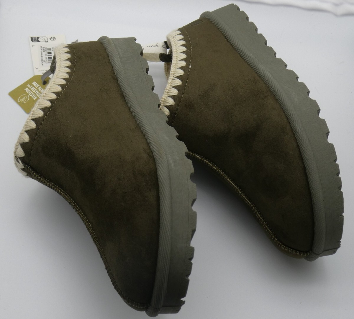 Fat Face Womens Lyra Mule Slippers Size BNWT Khaki Green UK
