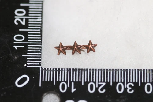 ORIGINAL US MILITARY 3 BRONZE STAR DEVICE FOR FULL SIZE MEDAL WW2 -