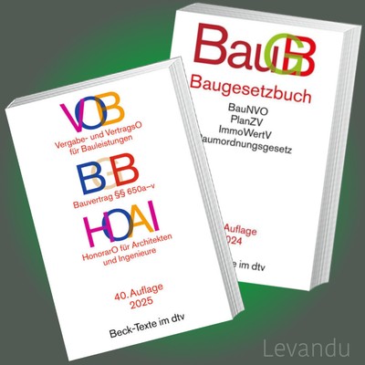 BAUGESETZBUCH (BauGB) 56. Auflage + VOB / HOAI 40. Auflage | Beck-Texte im dtv