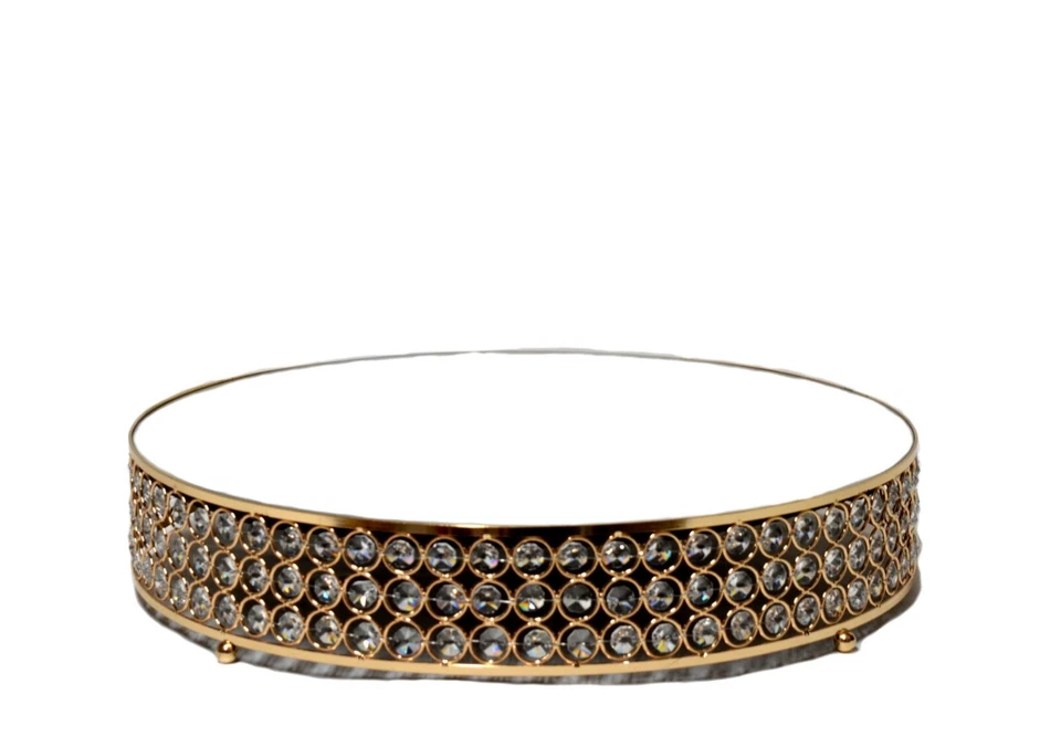 蛋糕架立管镜面水晶珠2件套 — 第 2/4 张图片