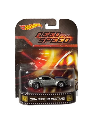 Hot Wheels Retro Entertainment Need for Speed 2014 Custom Mustang 1:64 Diecast