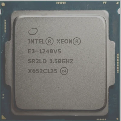 Intel Xeon E3-1240 v5 (4x 3.50GHz) 8MB / 8GT/s / LGA 1151 / Prozessor - Bild 1 von 2