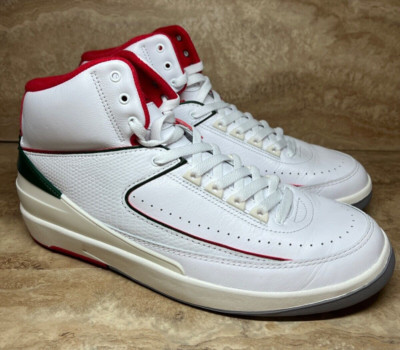Nike Air Jordan 2 Retro  Origins White Fire Red  DR8884-101 Men s 11 Pre Owned