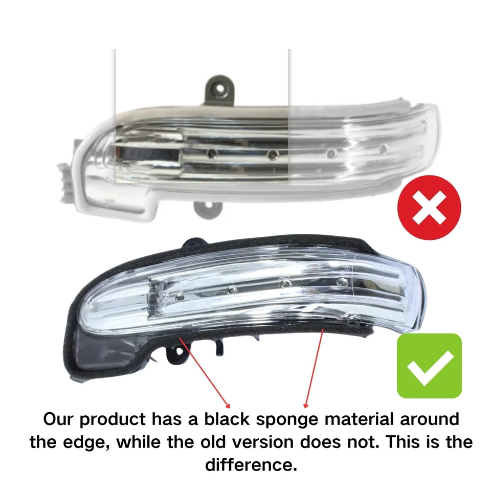 Right LED Mirror Turn Signal Light for 2001-2005 Mercedes-Benz C240 - Image 3 of 4