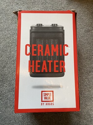 Argos Simple Value Keramik tragbarer Heizlüfter NT9023-15 Mini Heizlüfter -1500W