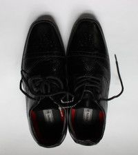 Boys Black Dress Shoes   Lace-Up Oxford   Joshep AllenFormal Shoes   Size 3 bK