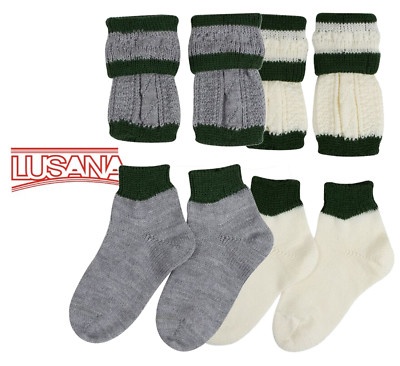 Kinder-Loferl 2-teilig Trachten Socken Wadenteil von Lusanna von 18-20 bis 38-40