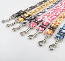 CAMOUFLAGE RECHARGEABLE LED Light-up GLOW LEASH Dog Pet Night Safety Flash Lead