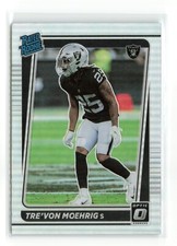 2021 Panini Donruss Optic Tre'Von Moehrig SILVER HOLO PRIZM RC ROOKIE #271