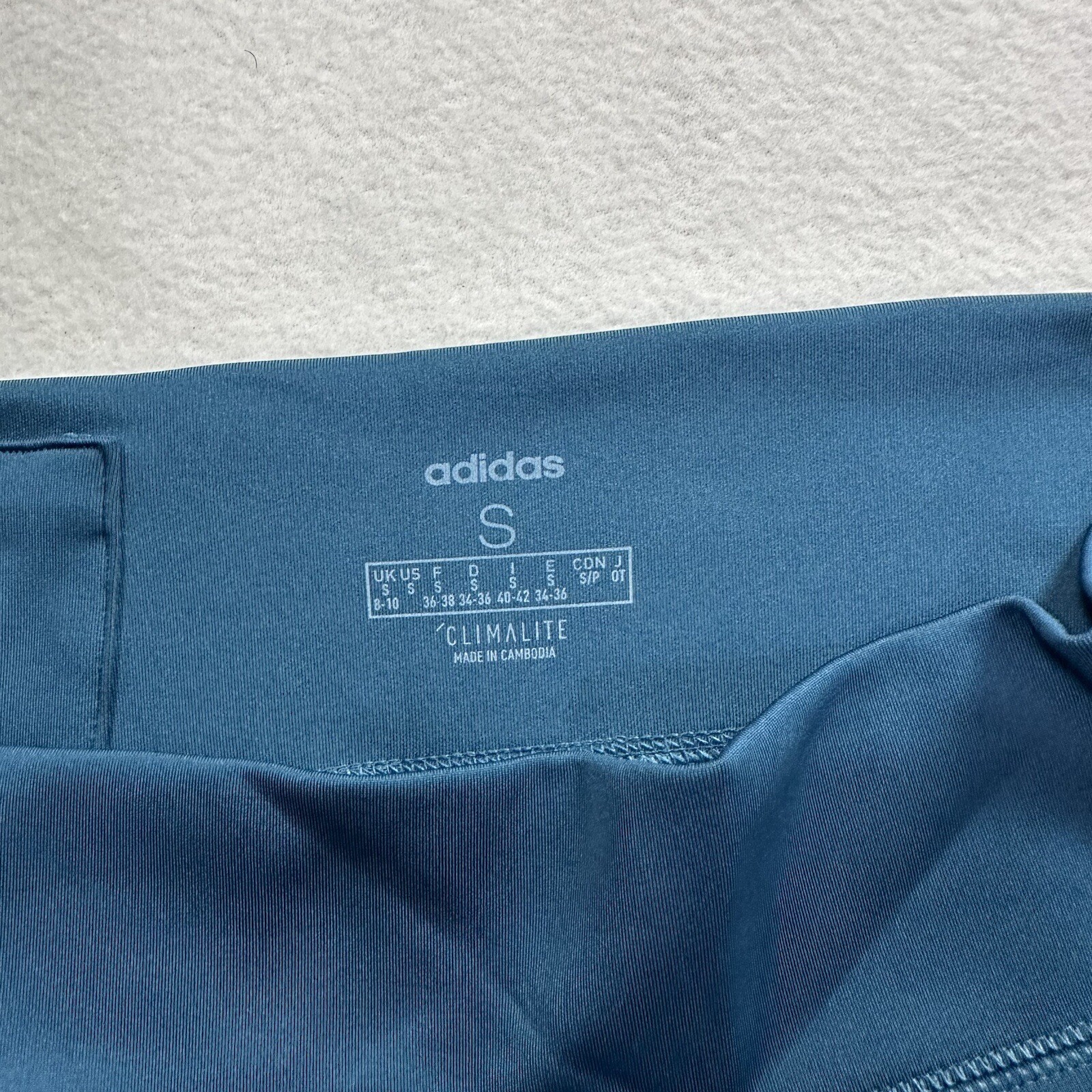 adidas Climalite Womens Leggings Blue Green Size S Small eBay