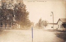 DC1/ Oakwood Ohio RPPC Postcard c1910 Main Street Homes Paulding Co 45