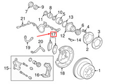 LEXUS LX J100 Bremsbeläge hinten 0446660070 04466-60070 NEU ORIGINAL