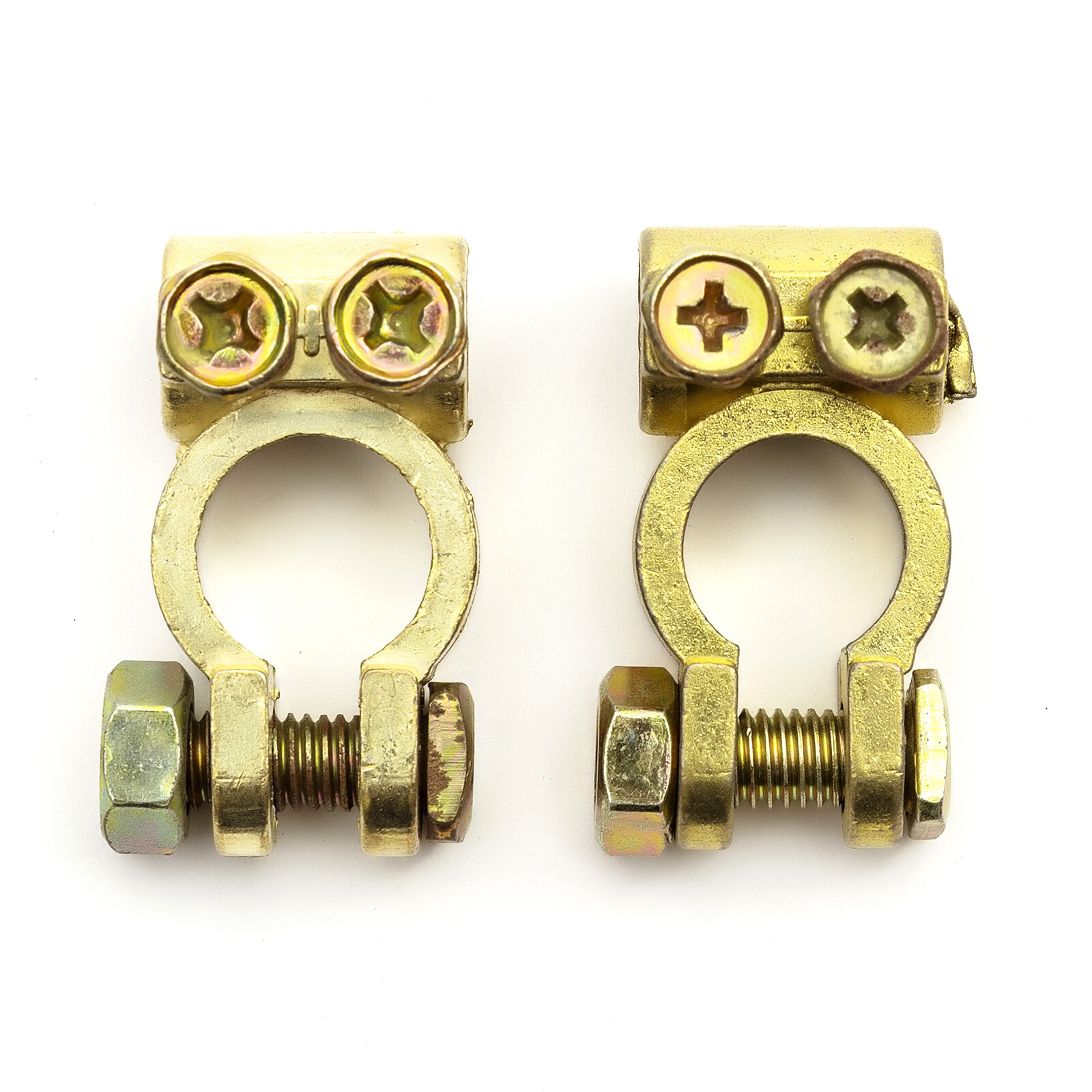 Cars Battery Terminal Connector Stamped Positive Negative Heavy Duty