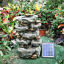 thumbnail 29 - Natural Slate Garden Water Feature Outdoor LED Fountain Waterfall Electric/Solar