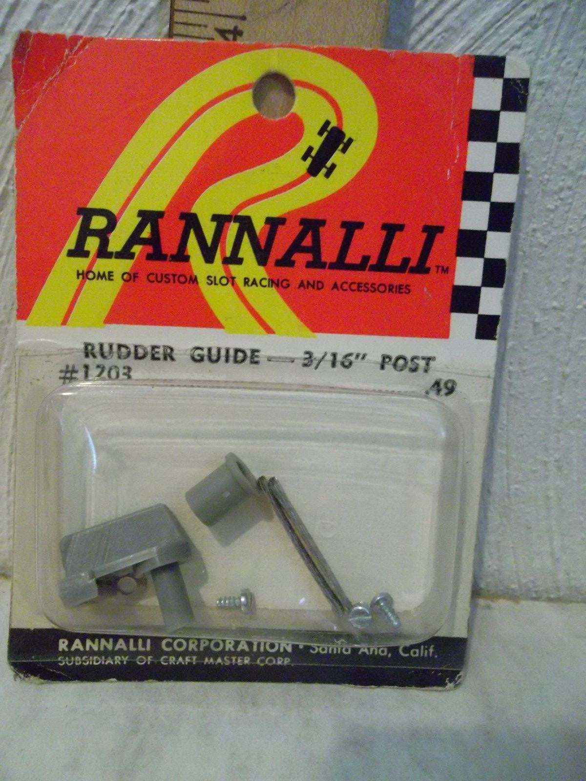 Rannalli #1203 "Rudder Guide" 3/16" post - NOS - FREE SHIPPING!!